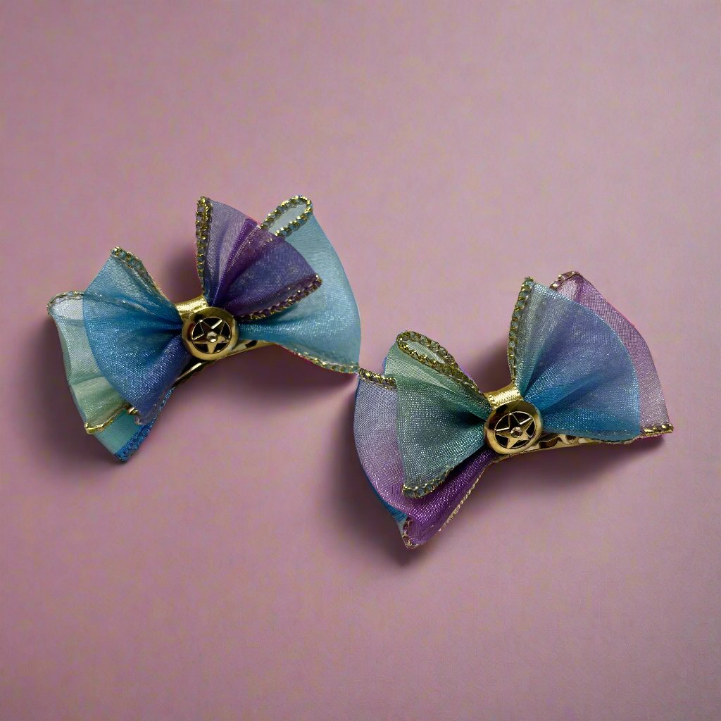 Fairy Tale Multi Color Bow Clips