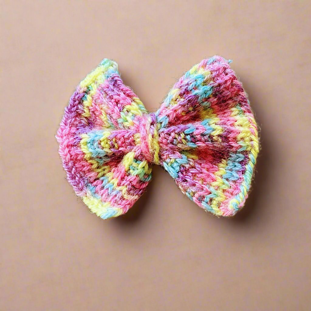 Multicolor Knitted Bow Baby Headband