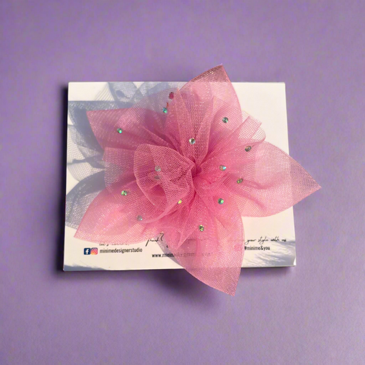 Lavender Twilight Petals Hair Clip or baby headband