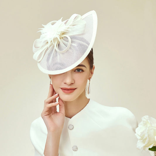 Elegant Ivory Fascinator Hat