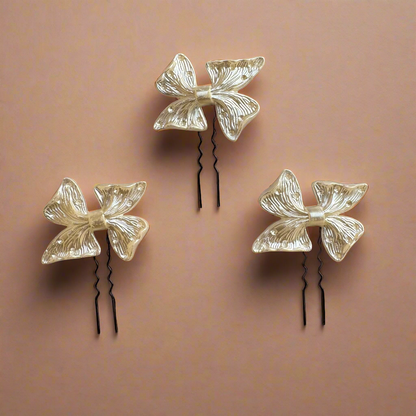 Mini Bow Hair U Pins