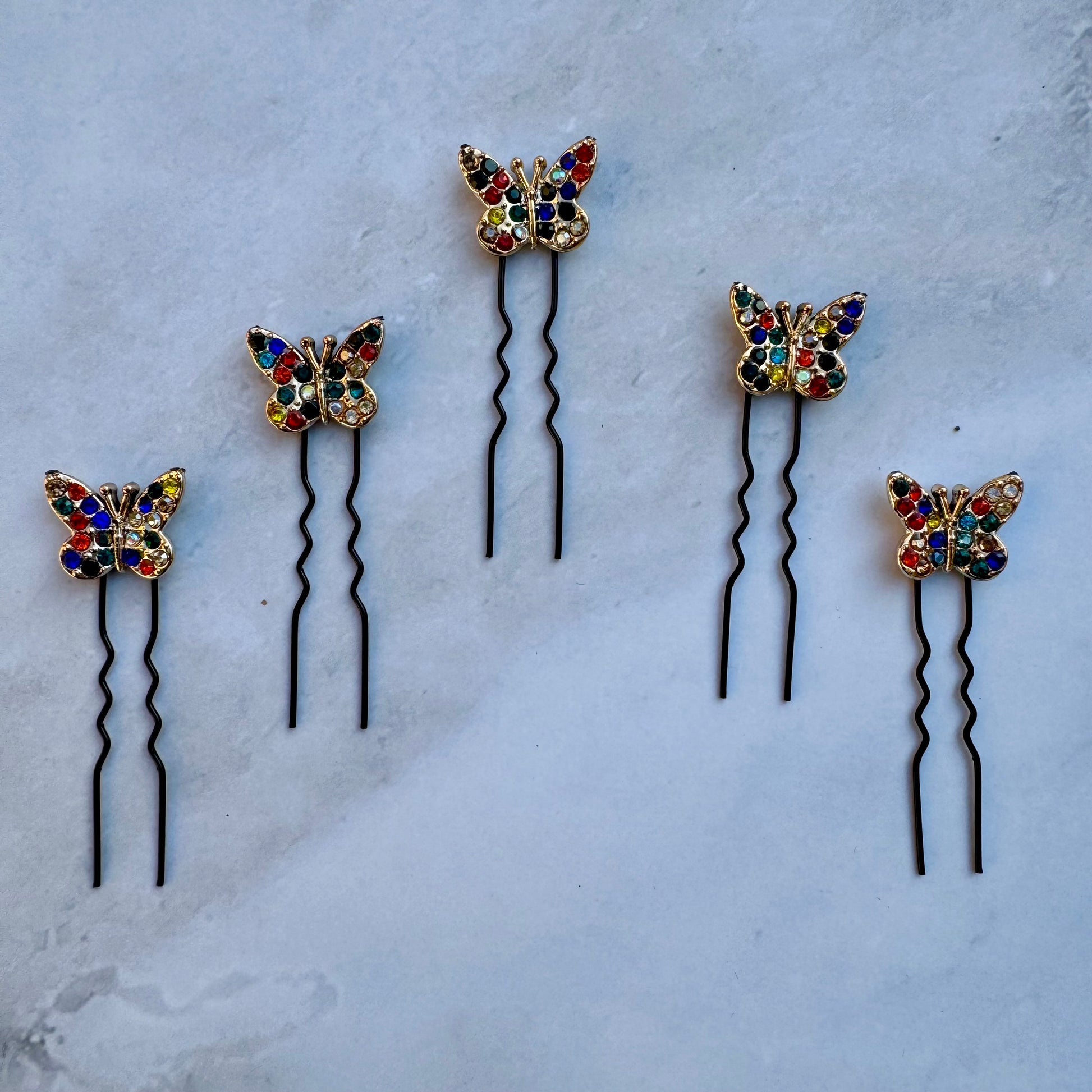 Colorful Butterfly Hair U Pins