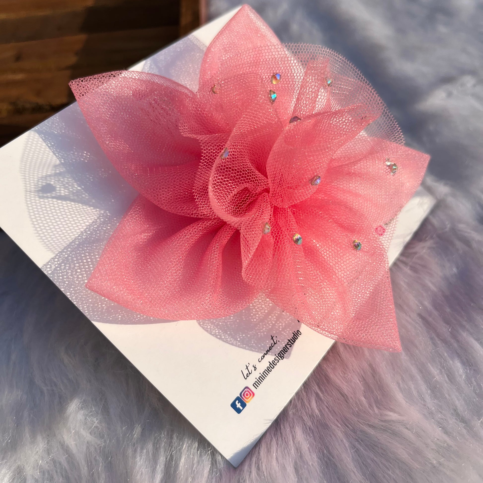 Carnation Pink Twilight Petals Nylon Headband