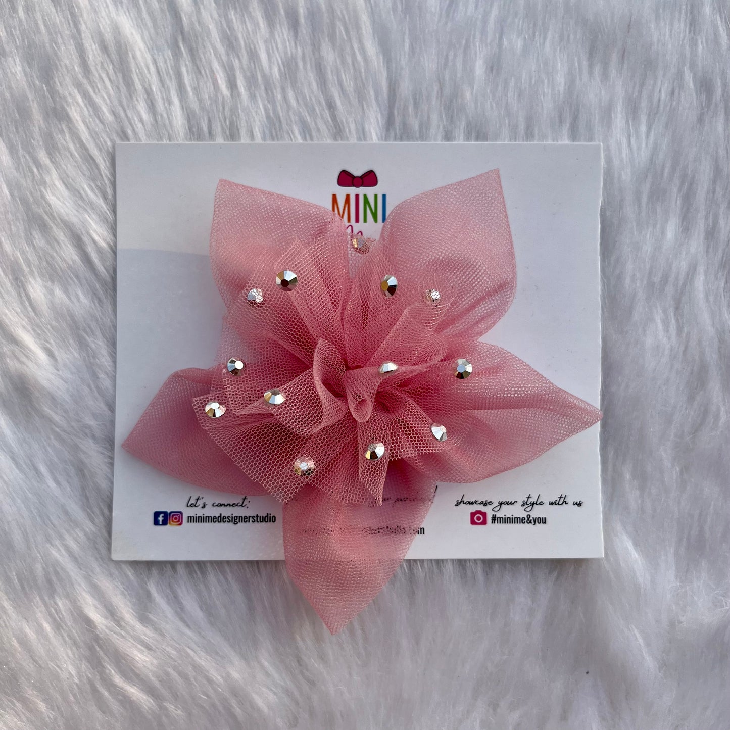 Pink Twilight Petals Hair Clip | Designer Hair Accessories