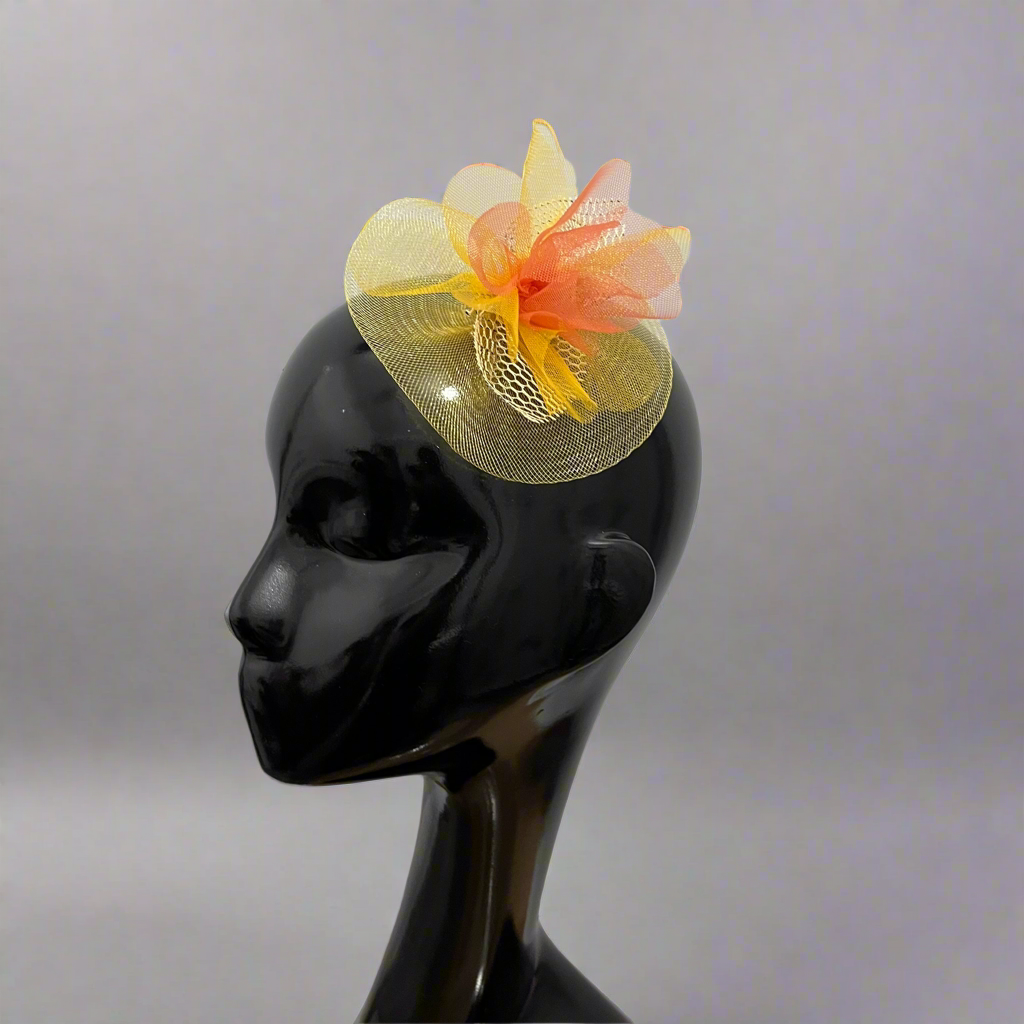 Marigold Dreams Yellow Fascinator Hat