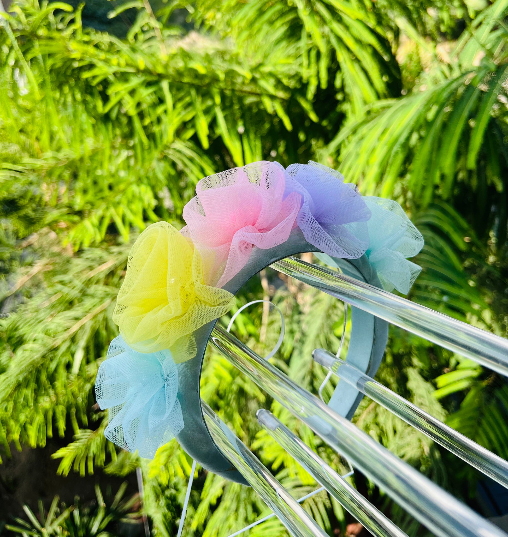 Multicolor birthday flower headband