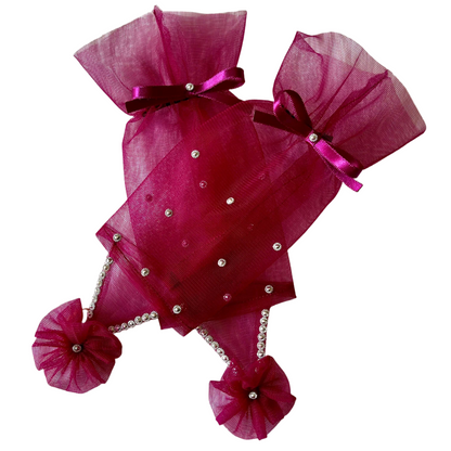 Sapphire Elegance Wine Purple Princess Gloves