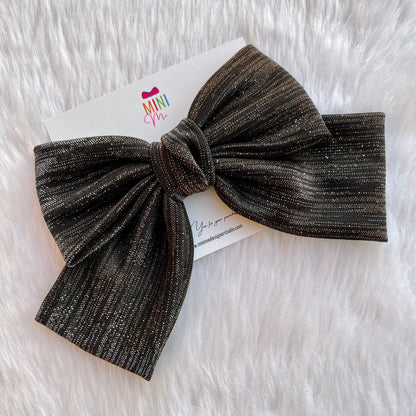 Starry Night Glamour Bow Hair Clip