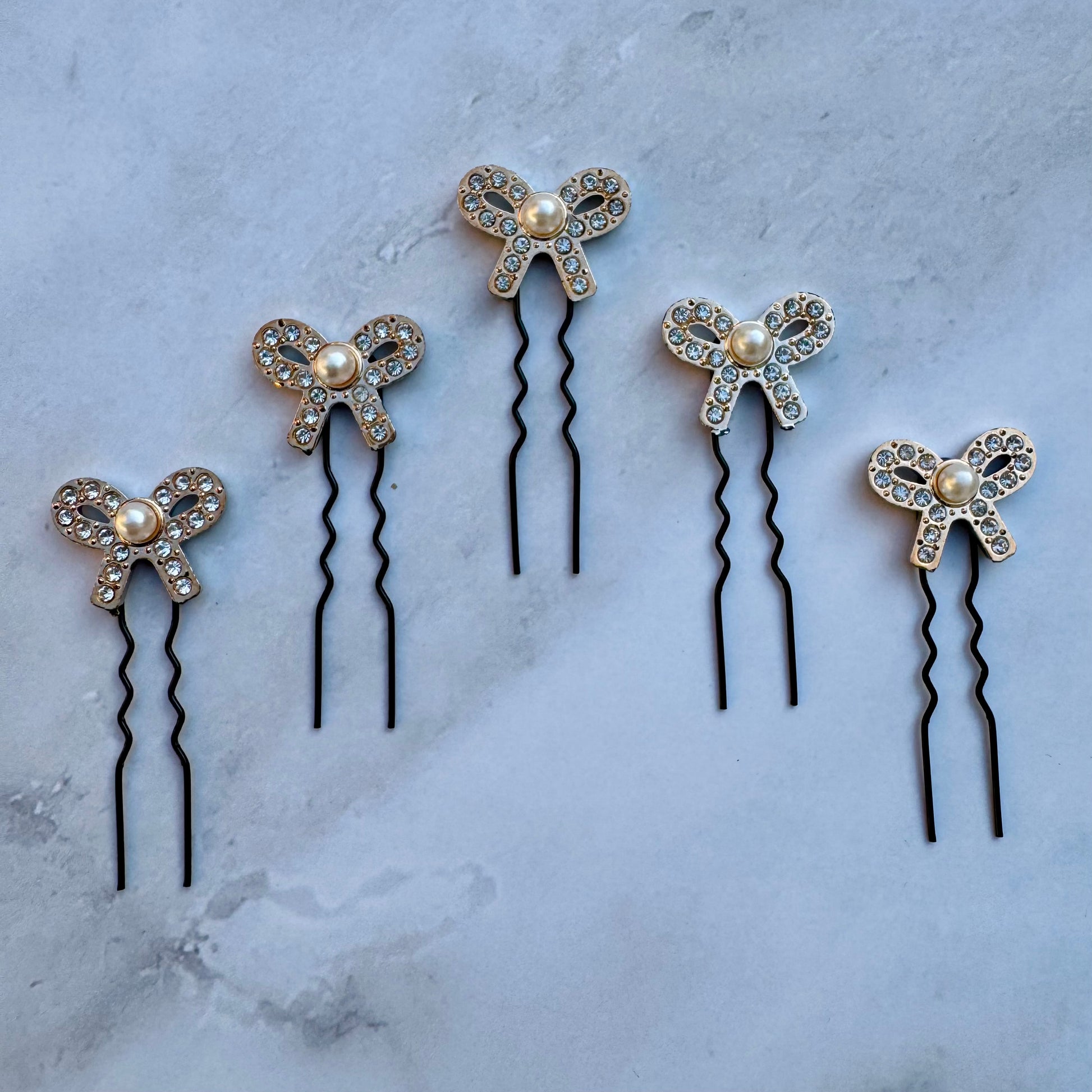 Mini Bow Hair Bobby Pins