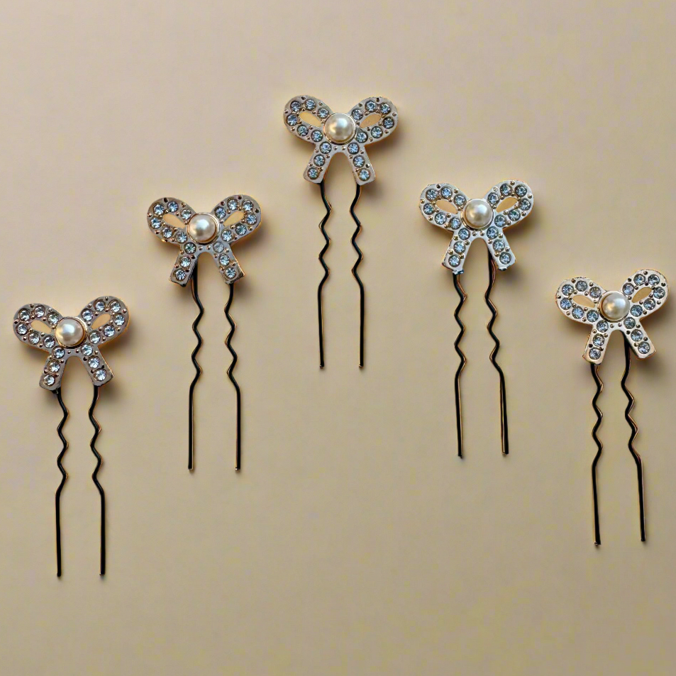 Mini Bow Hair Pins