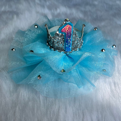 Custom Age Number Princess Birthday Crown | First Birthday Headband