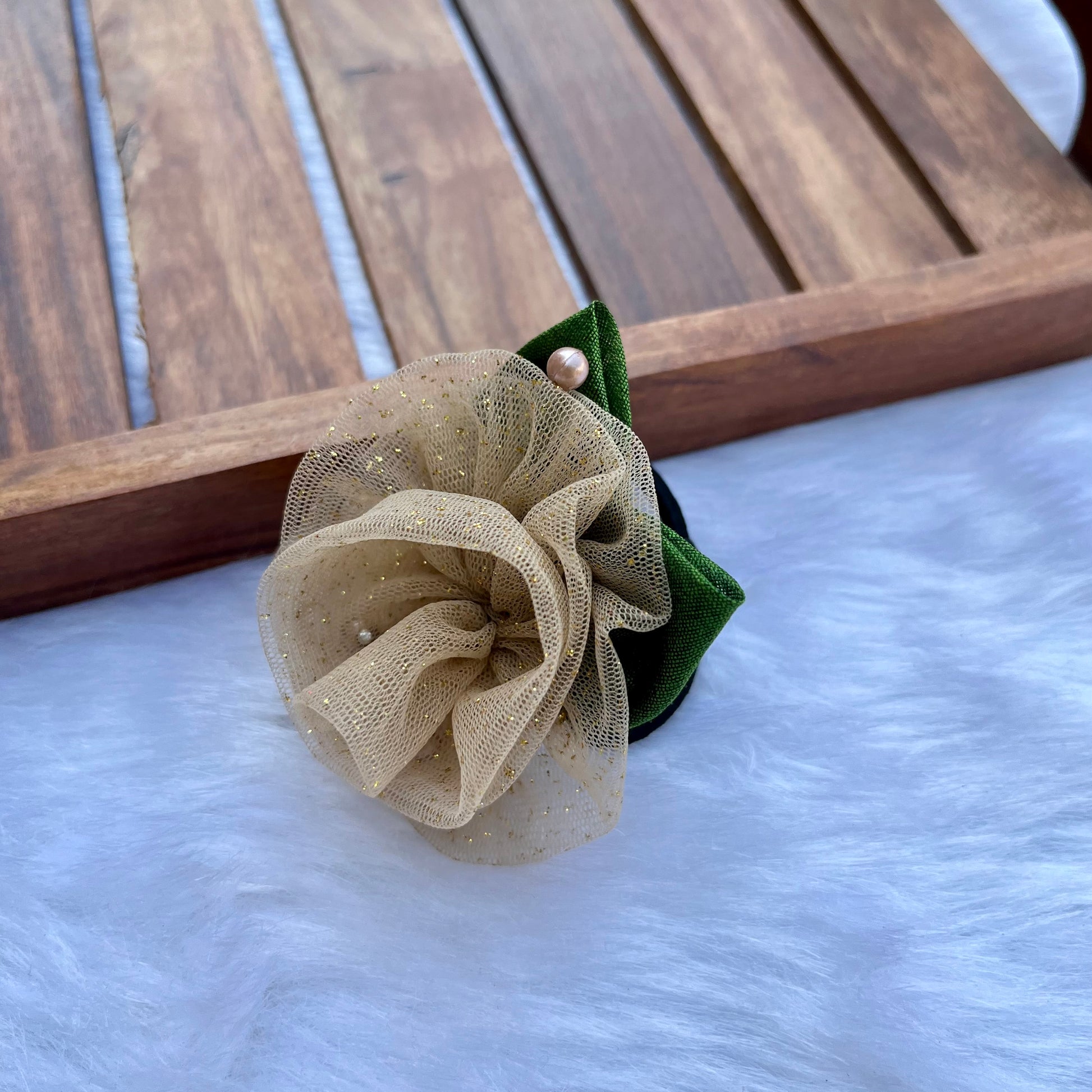 Gold-Toned Bloom Baby Headband