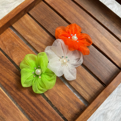 Tri-Color Flower Baby headband