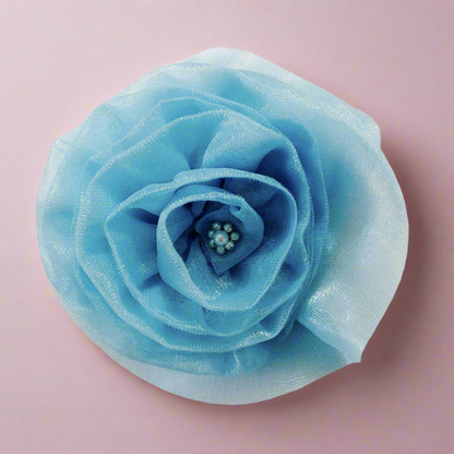 Cinderella Blue Rose Flower Fascinator