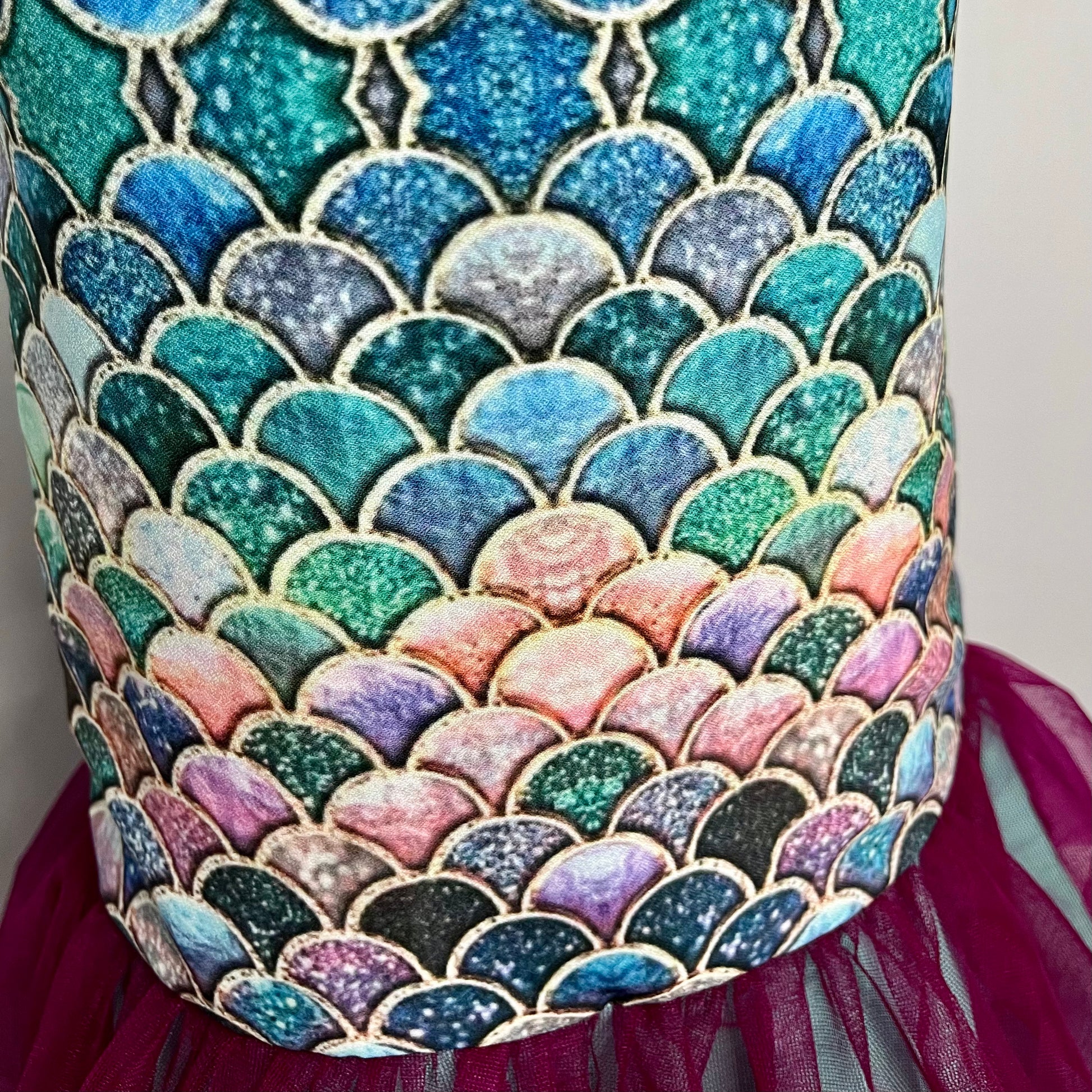 Mermaid Theme Designer Dress for Girls