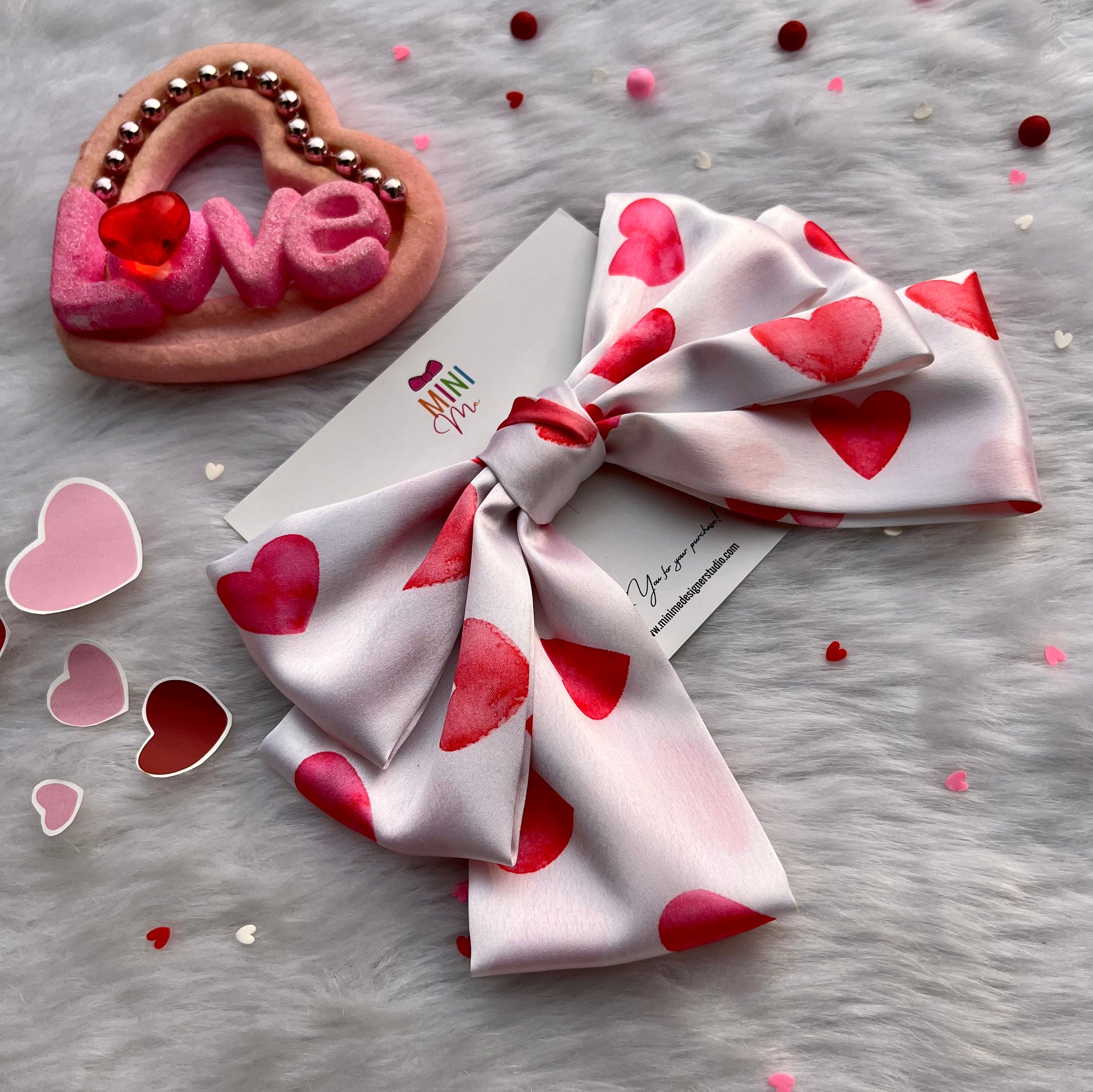 Day of Love Hair Bow Clip | Valentine's Gift for Her