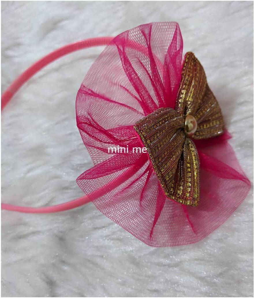 Pink Flower Headband | Designer Hair Accessories for Kids and Girls