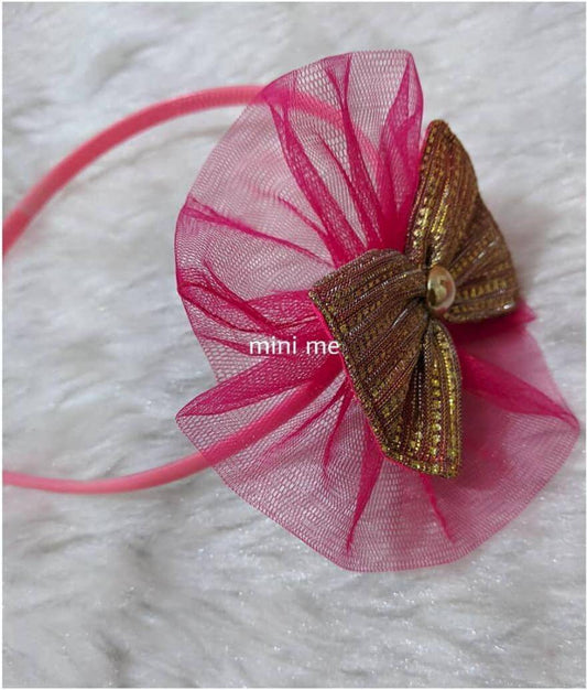 Pink Flower Headband | Designer Hair Accessories for Kids and Girls