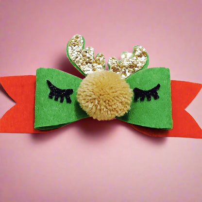 Oh My Deer Bow Hair Clip | Hair Accessories for Kids and Girls