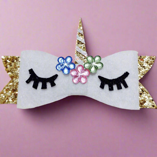 Magical Unicorn Bow Hair Clip| Hair Accessories for Kids and Girls