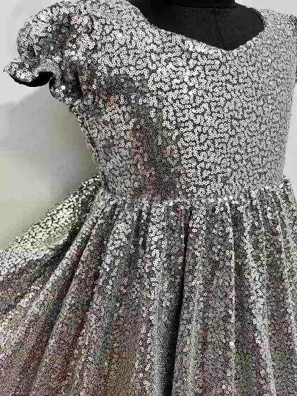 Disney Cinderella Theme Sequin Gown Dress | Girls Designer Wear