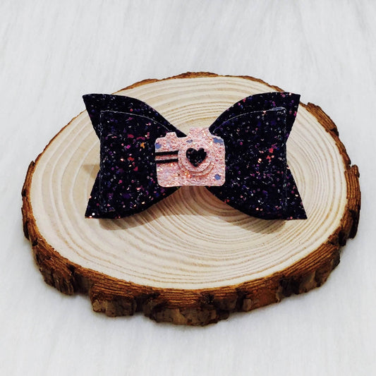 Vintage Camera Bow Hair Clip | Hair Accessories for Kids and Girls
