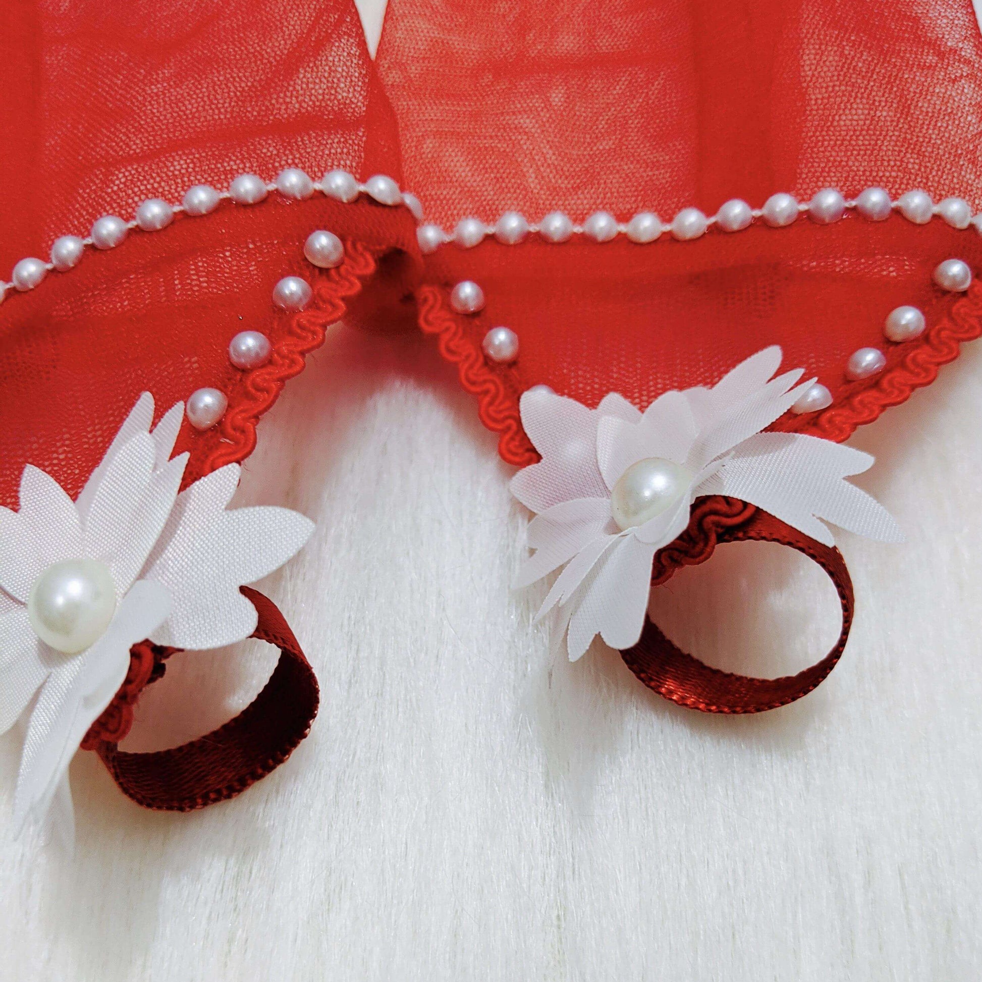 Red Princess Gloves | Royal Kids and Girl Accessories