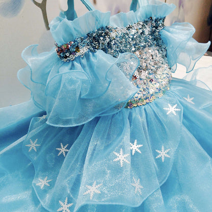Disney Princess Frozen Elsa Party Dress | Designer Party Wear for Girls & Kids