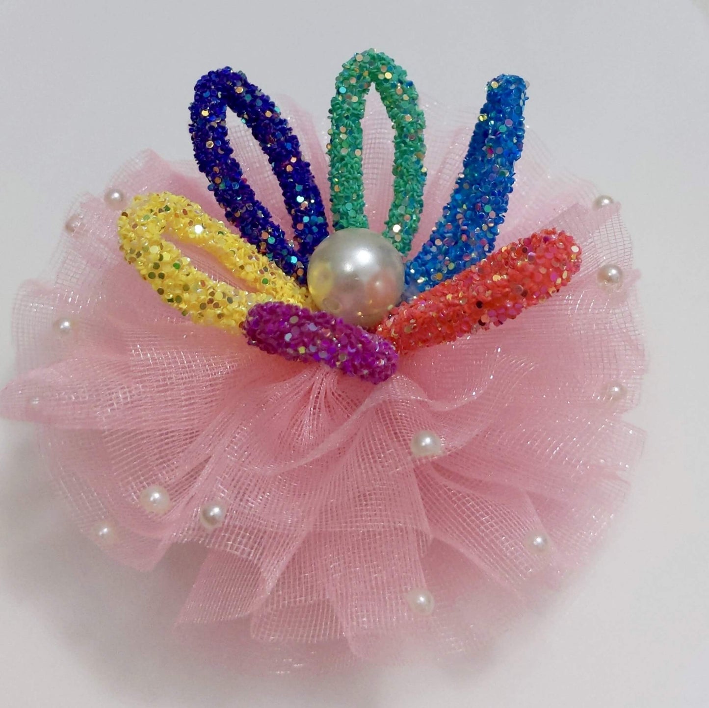 Glitter Flower Hair Clip | Designer Hair Accessories for Kids & Girls