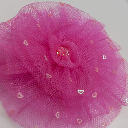 Rose Pink Hearts Fascinator | Hair Accessories for Kids and Girls