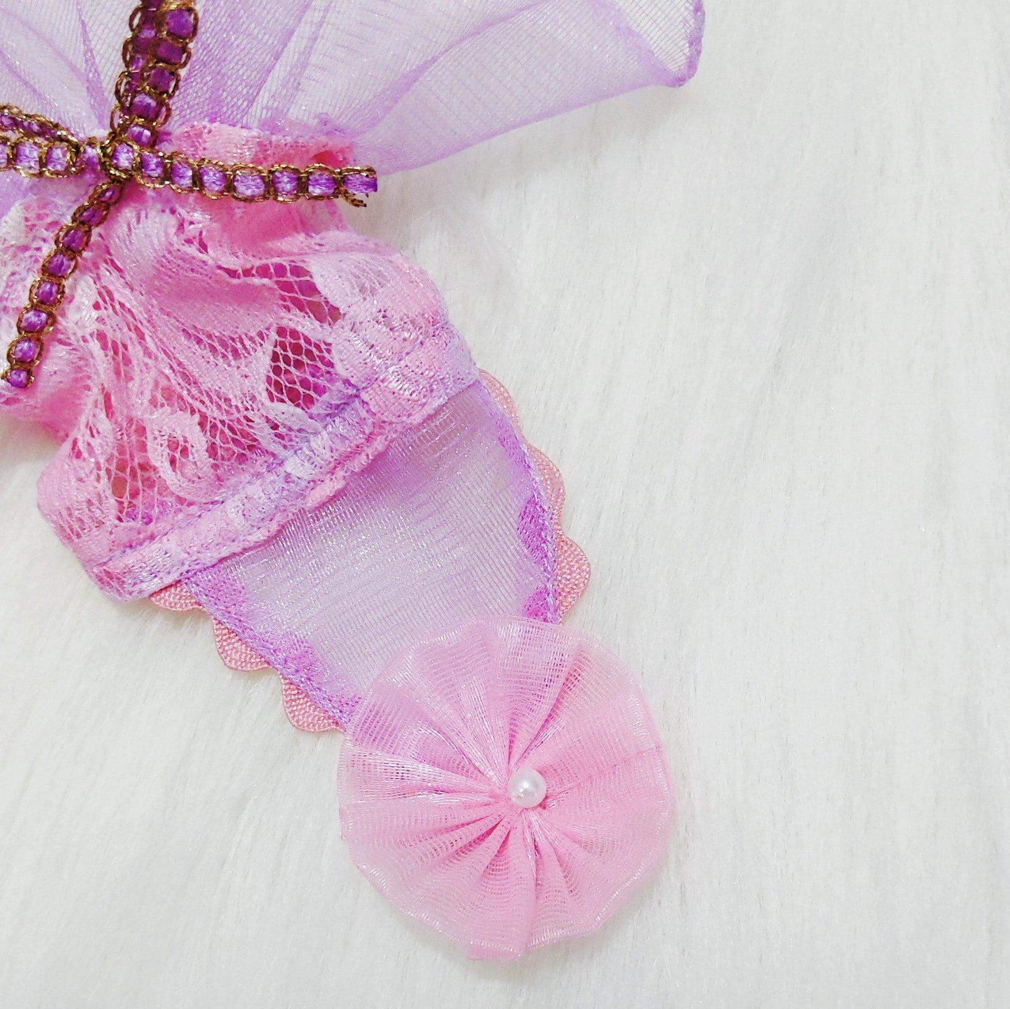 Princess Pink & Purple Lace Gloves | Designer Accessories for Kids & Girls