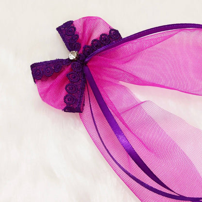 Pink Bow Hair Clip | Designer Hair Accessories for Kids and Girls