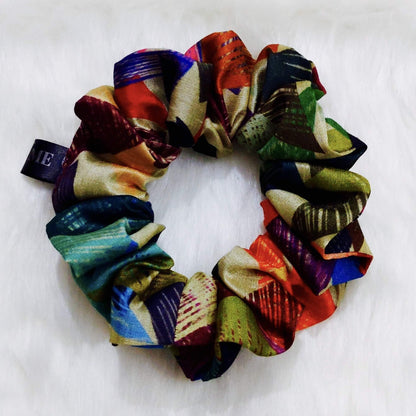Abstract Print Scrunchie  | Mini Me Handcrafted Accessories for Women 