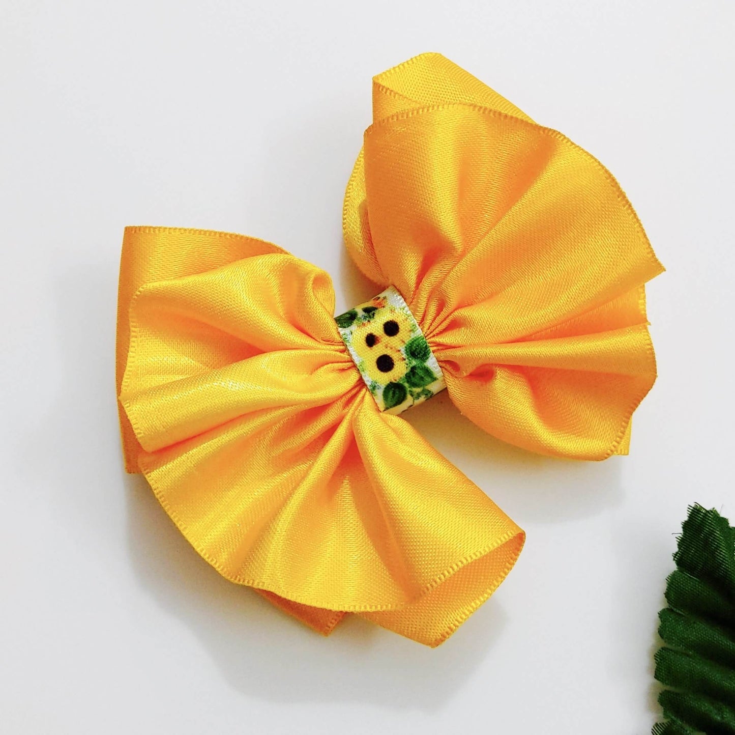 Sunflower Bow Hair Clip | Designer Hair Clips for Girls