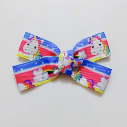 Unicorn Bow Hair Clips | Personalized Gifts for Kids