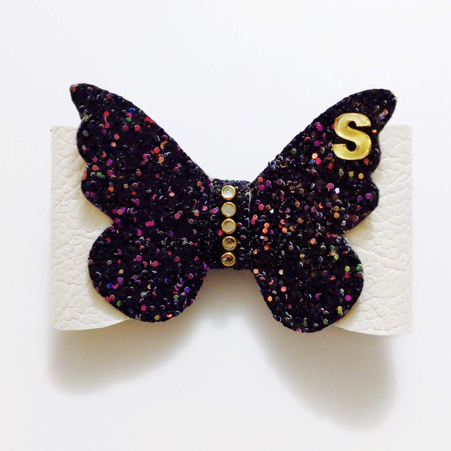 Custom Letter Butterfly Bow Hair Clip | Personalized Hair Accessories