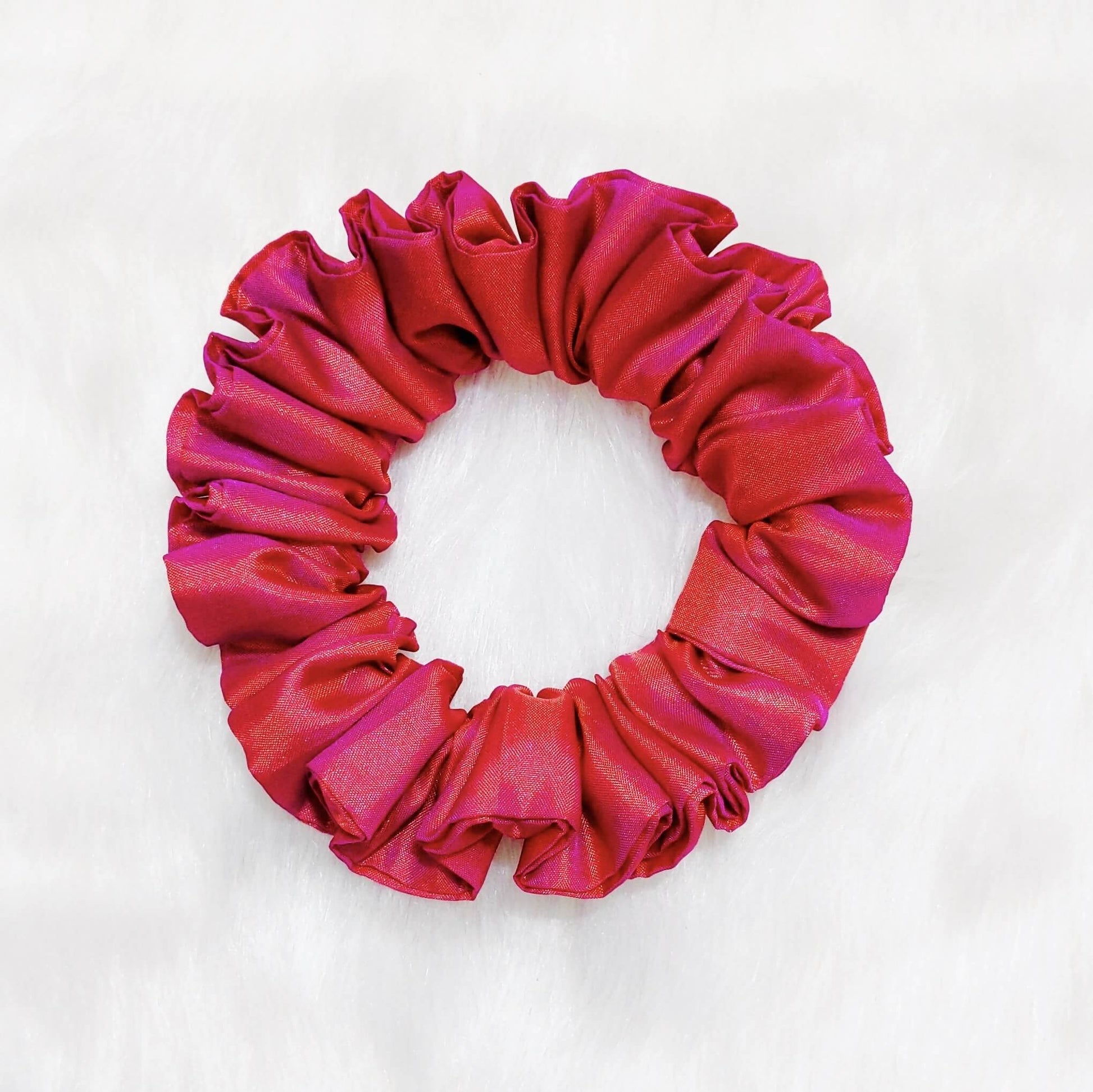Purple Holographic Scrunchie | Designer Silk Scrunchie