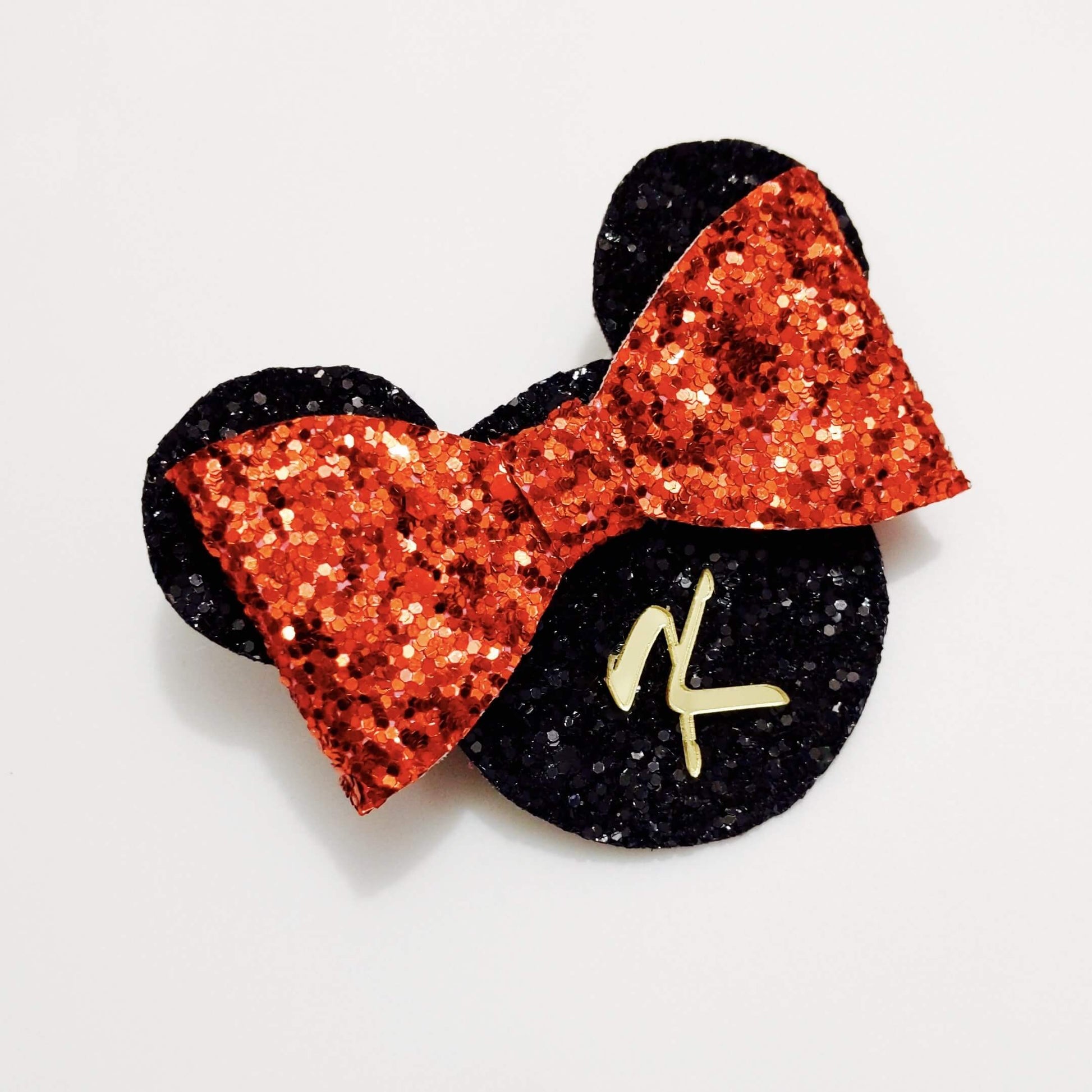 Personalised Initial Mini Mouse Bow Hair Clip | Custom Letter