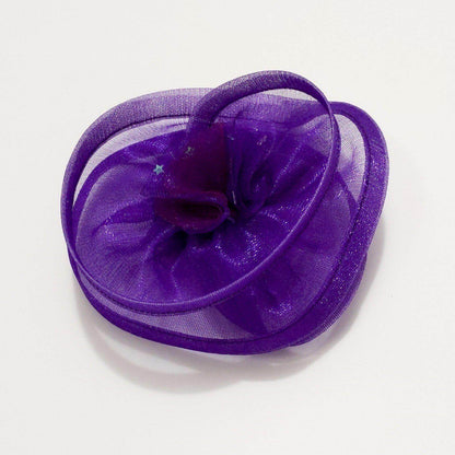 Twist and Shine Purple Fascinator Hat | Designer Baby Girl Headband