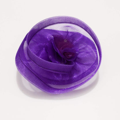 Twist and Shine Purple Fascinator Hat | Designer Hair Clip