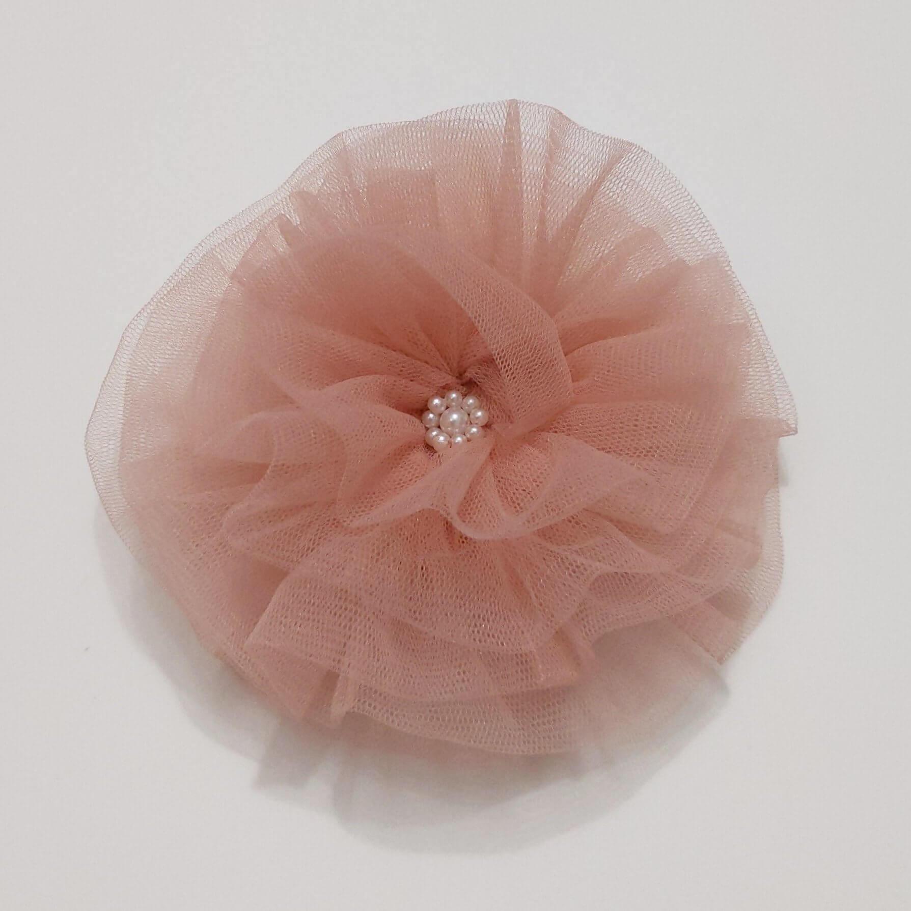 Blush Pink Flower Fascinator | Princess Hair Accessory