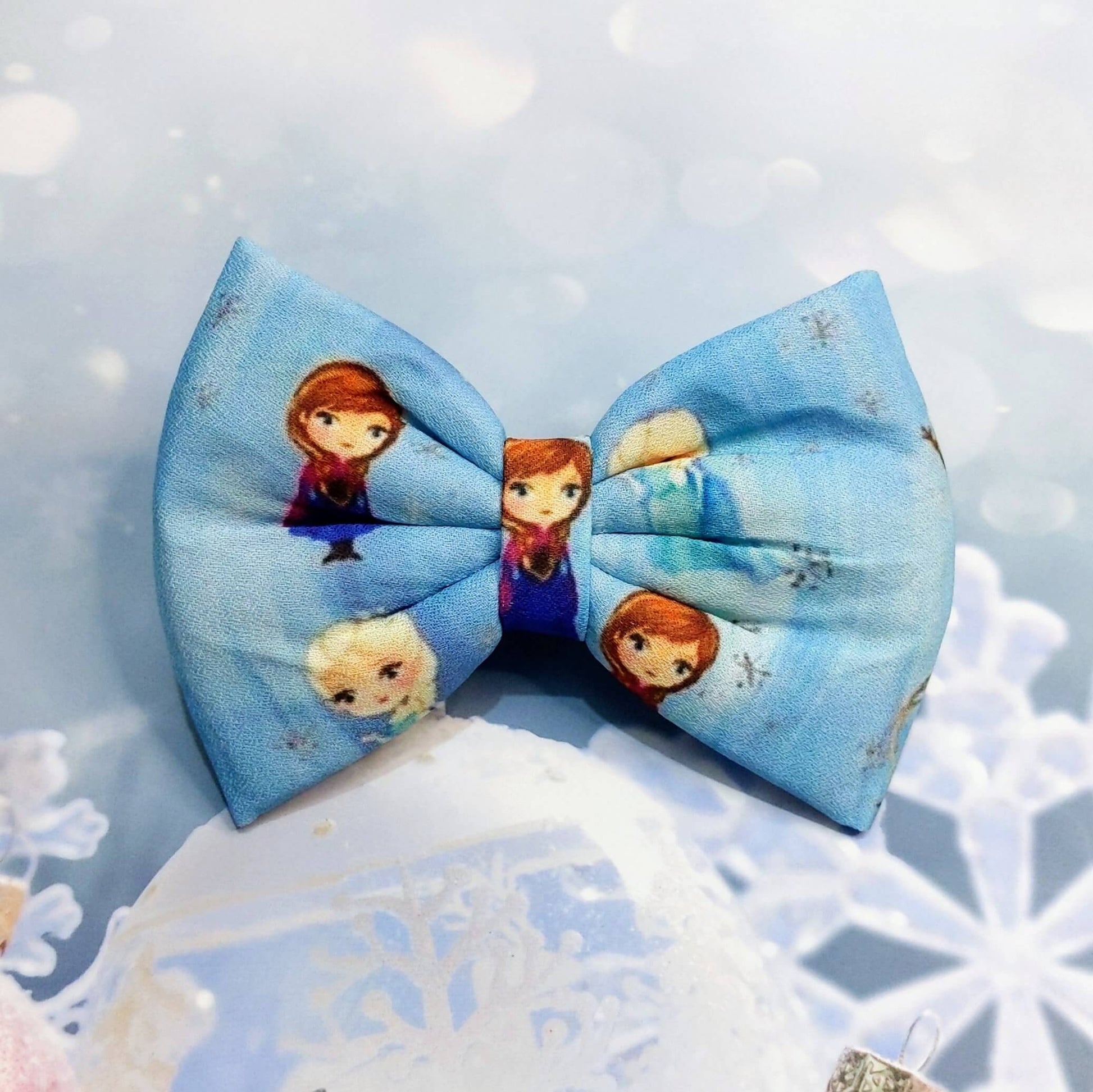Frozen Elsa Anna Bow Hair Clip | Baby Girl Headband