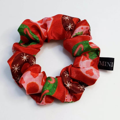 Christmas Donuts Hair Scrunchie | Designer Christmas Theme Hair Accessory