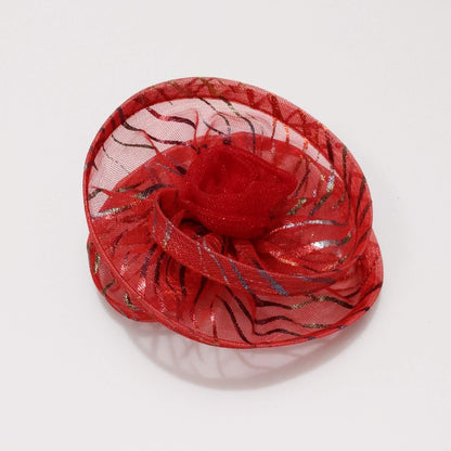 Red Fascinator Hat | Designer Princess Accessories for Girls