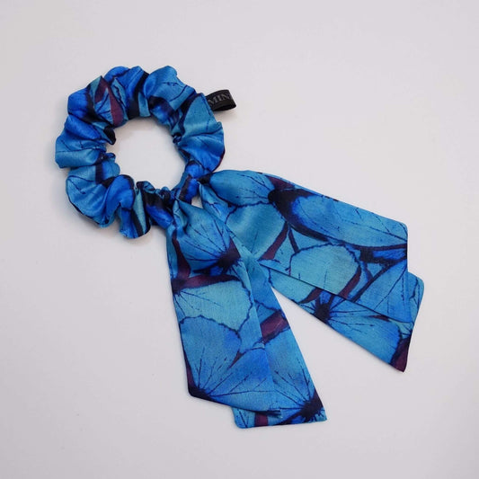 Butterfly Blue Scrunchie with tail | Designer Scrunchies