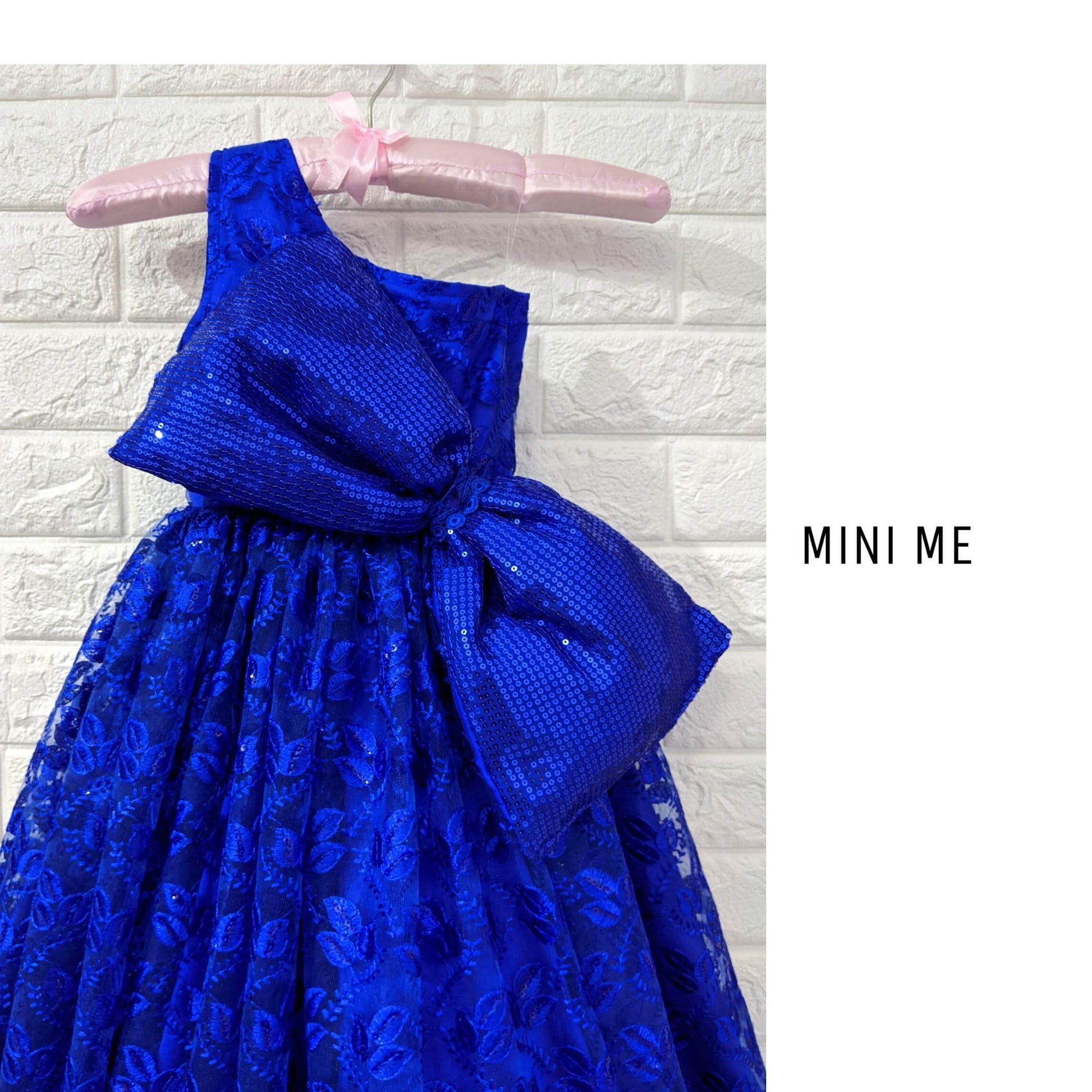 Dreamy Blue Asymmetrical Dress  | Designer Wear for Kids and Girls