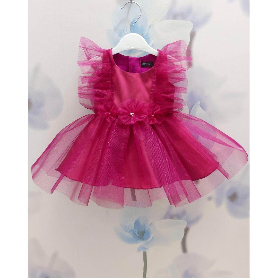Flower Fairy Tulle Dress | Kids Party Wear