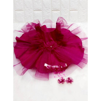 Flower Fairy Tulle Dress | Designer Kids Wear