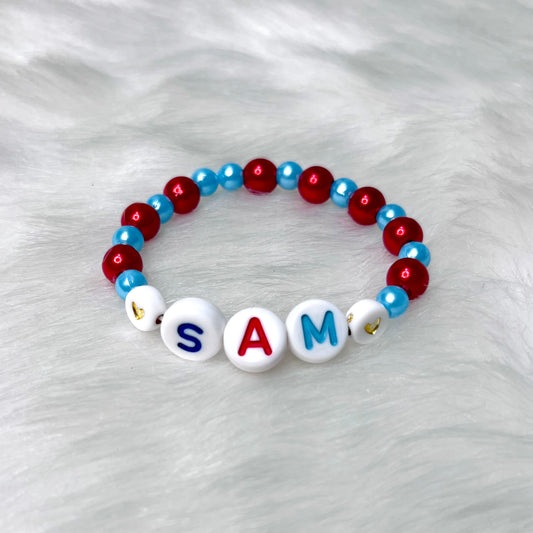 personalised name bracelet for baby girl | friendship bracelet