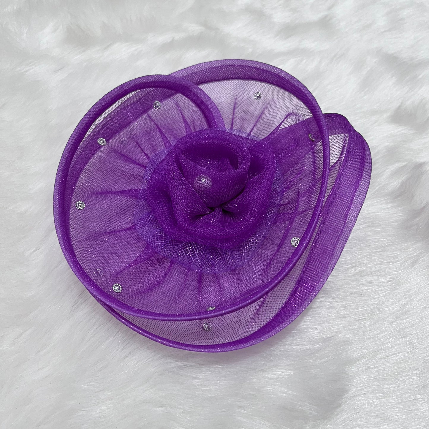 Purple Twisted Fascinator | Baby Girl Soft Headband